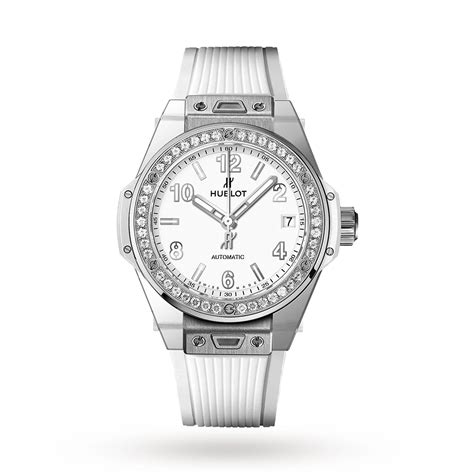 hublot watches ladies white|hublot watches with diamonds price.